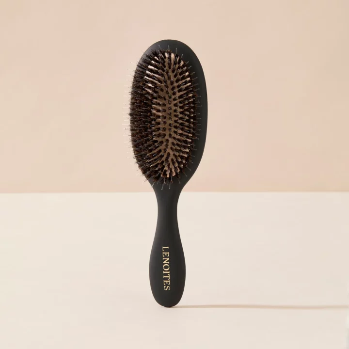 LENOITES Wild Boar Hair Brush + Cleaning Tool White 1st