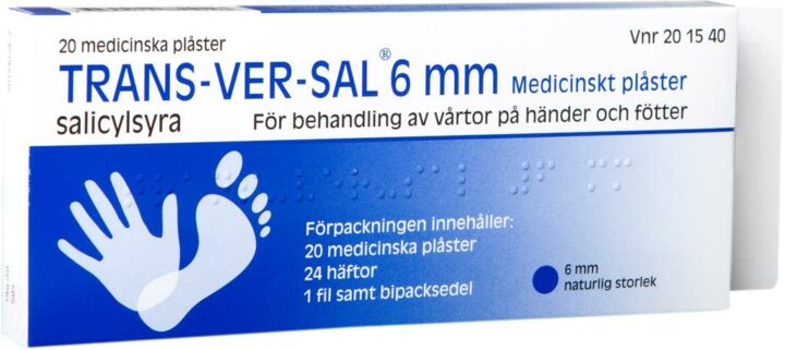Trans-Ver-Sal Medicinska Plåster 6 mm