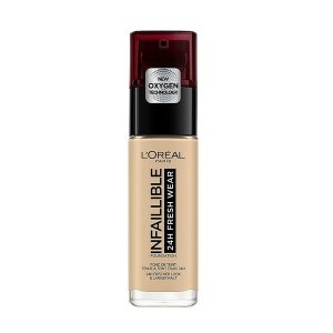 Utmanare budgetklassen: L'ORÉAL PARIS Infaillible 32H Fresh Wear Foundation - billigaste foundationen i vårt test