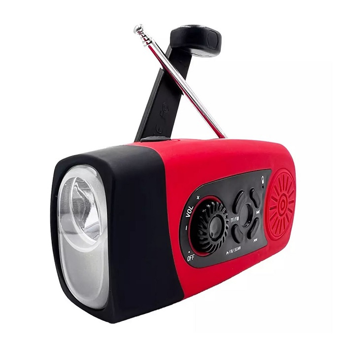 Vevradio med solceller - billig och bra ficklampa