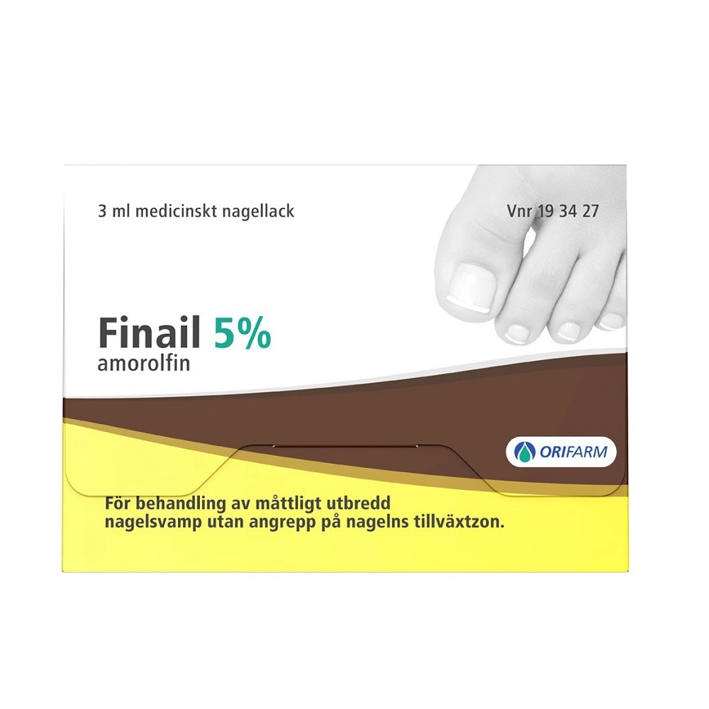 Finail Amorolfin Medicinskt Nagellack 5% 3 ml bäst i test