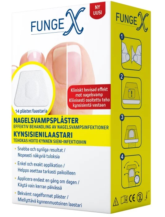 Funge X Nagelsvampsplåster 14st bästa nagelsvampsplåster