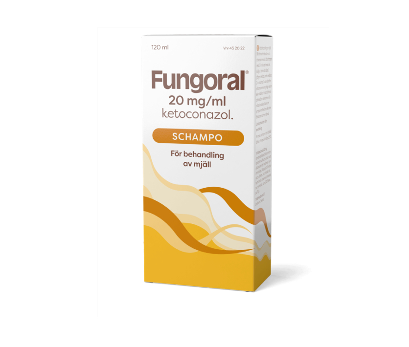 Fungoral Mjällschampo 20mg/ml bevisat effektivt mjällschampo