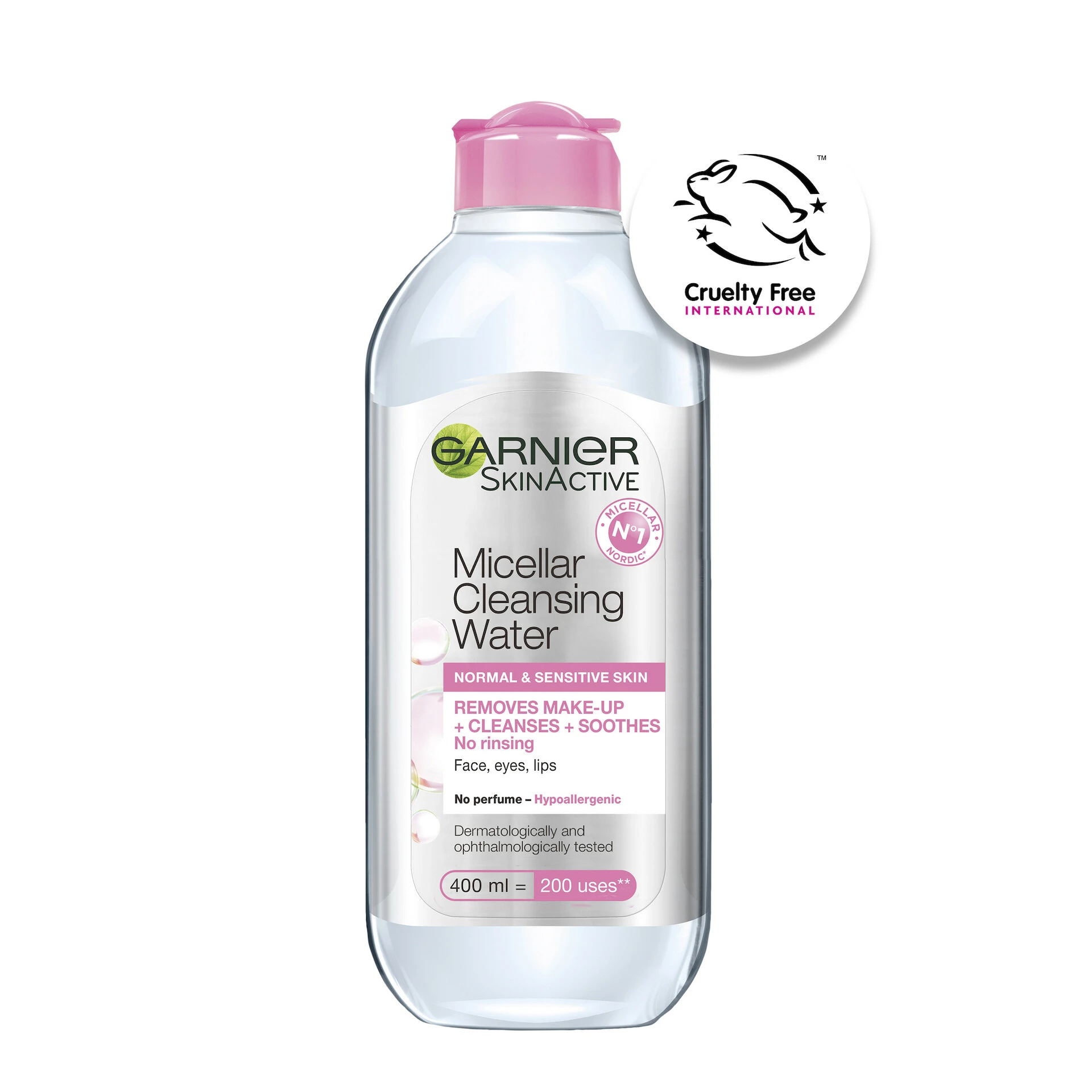 Garnier Micellar Cleansing Water Sensitive Skin 400ml bästa micellar water billig sminkborttagning