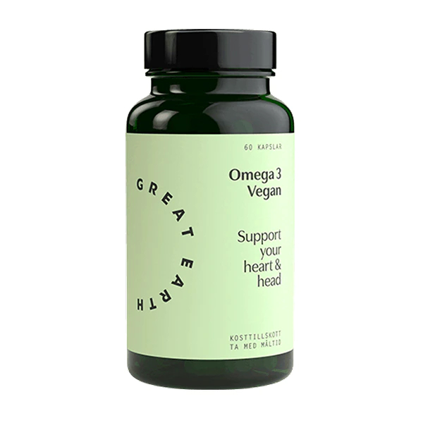 Great Earth Omega 3 Vegan 60 Kapslar vegansk omega 3