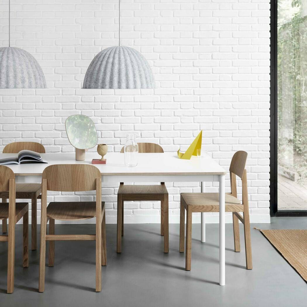Muuto snyggt stilrent matbord rektangulärt vitt