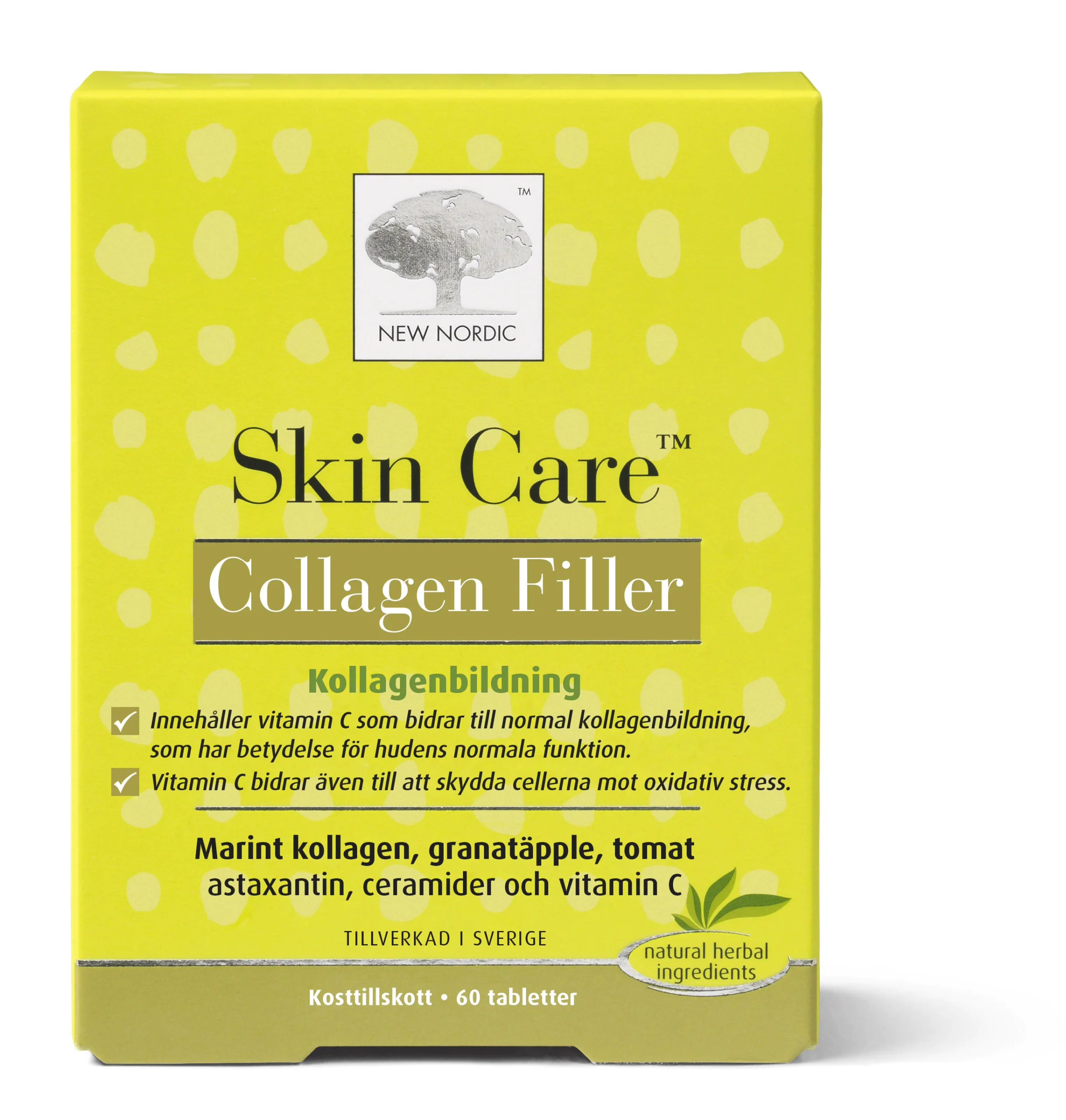 New Nordic Skin Care Collagen Filler 60 Tabletter bästa kollagentablett