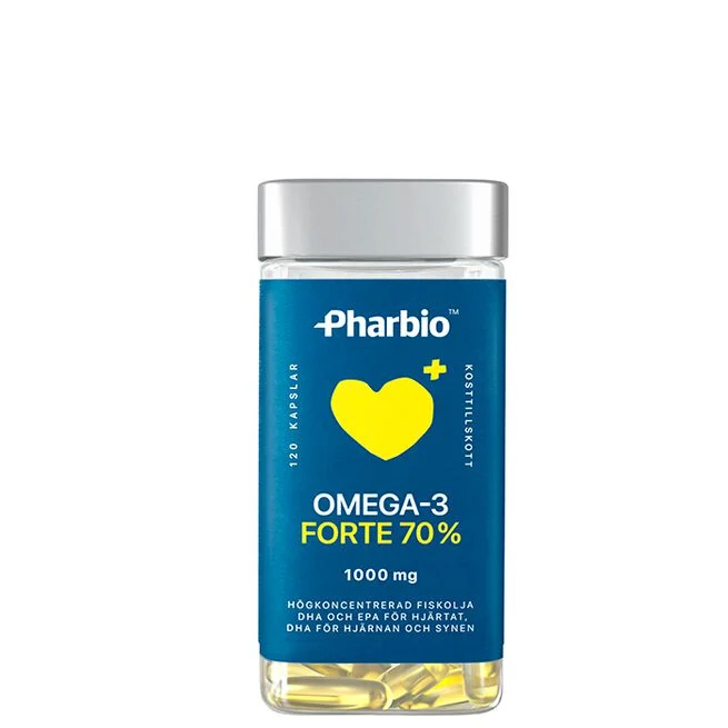 Pharbio Omega-3 Forte 120 Kapslar bästa prisvänlig omega 3