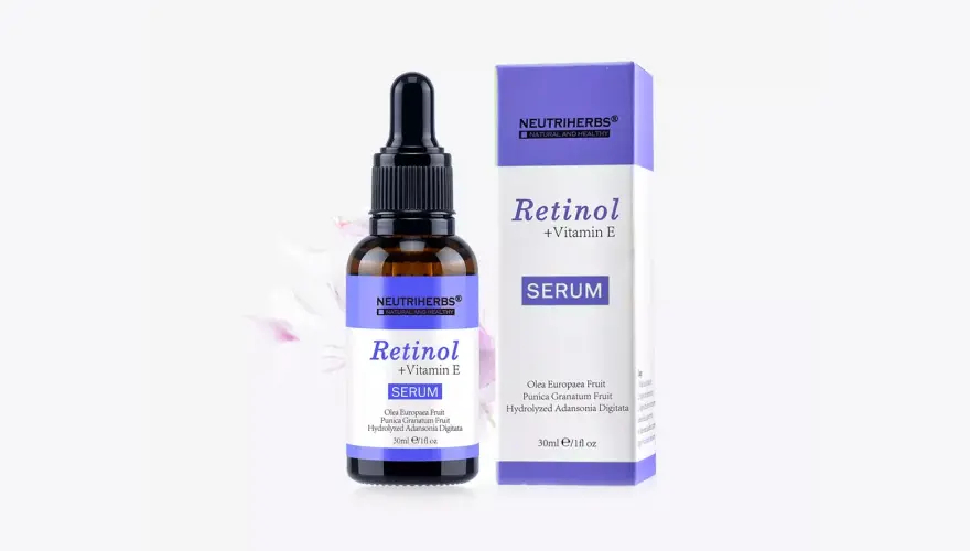 Retinol (Vitamin A) +Vitamin E Serum - 30 ml (0.25%) - Neutriherbs - Effektiv Retinol Serum