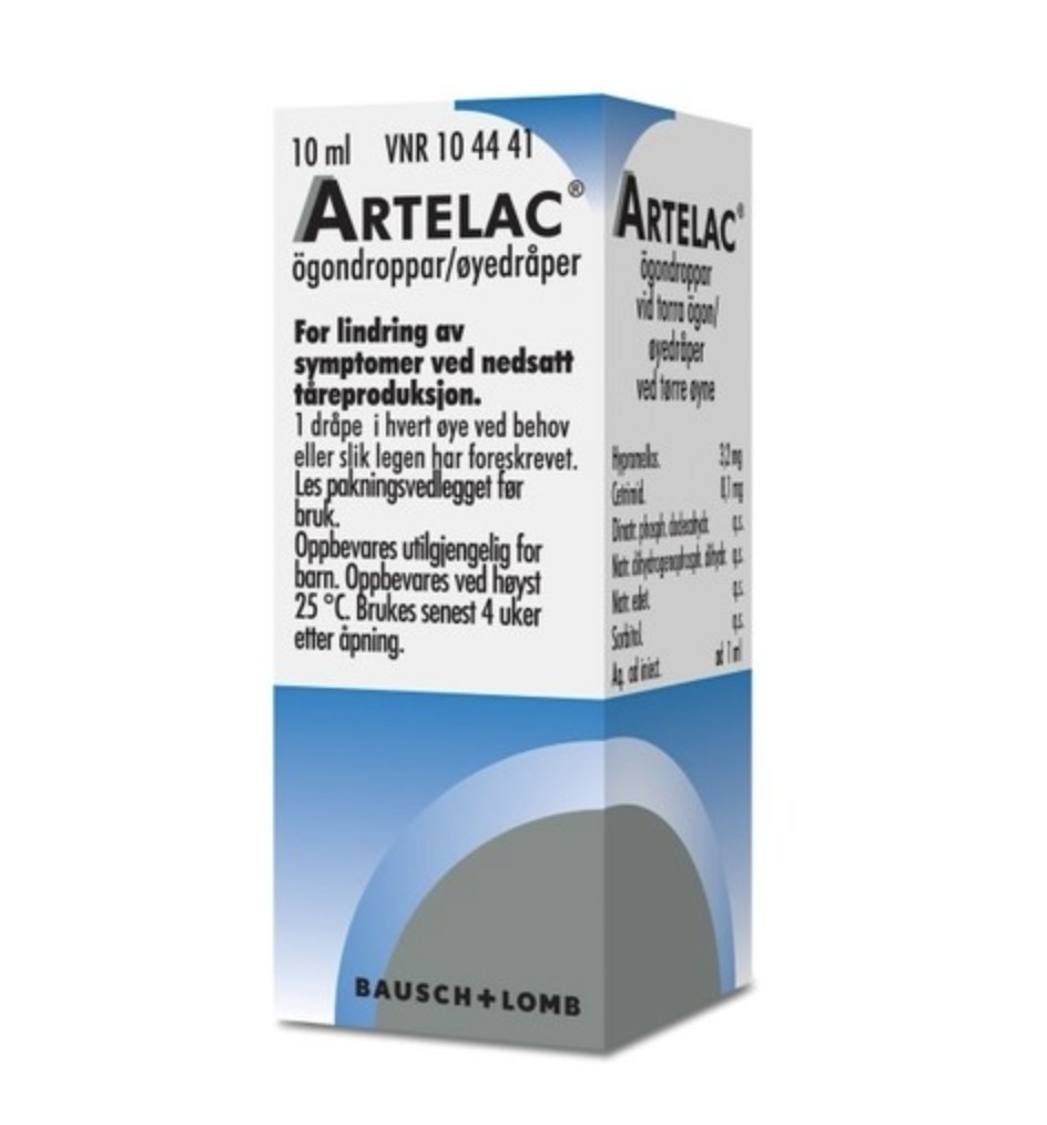 Artelac ögondroppar lösning, 10 ml billiga ögondroppar