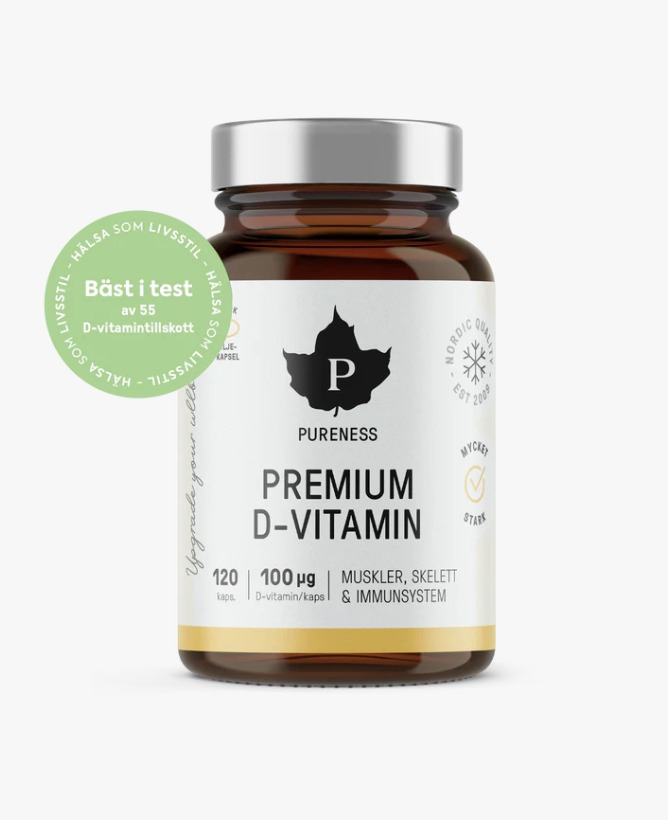 Pureness Premium D-Vitamin 120 Kapslar bästa d-vitamin