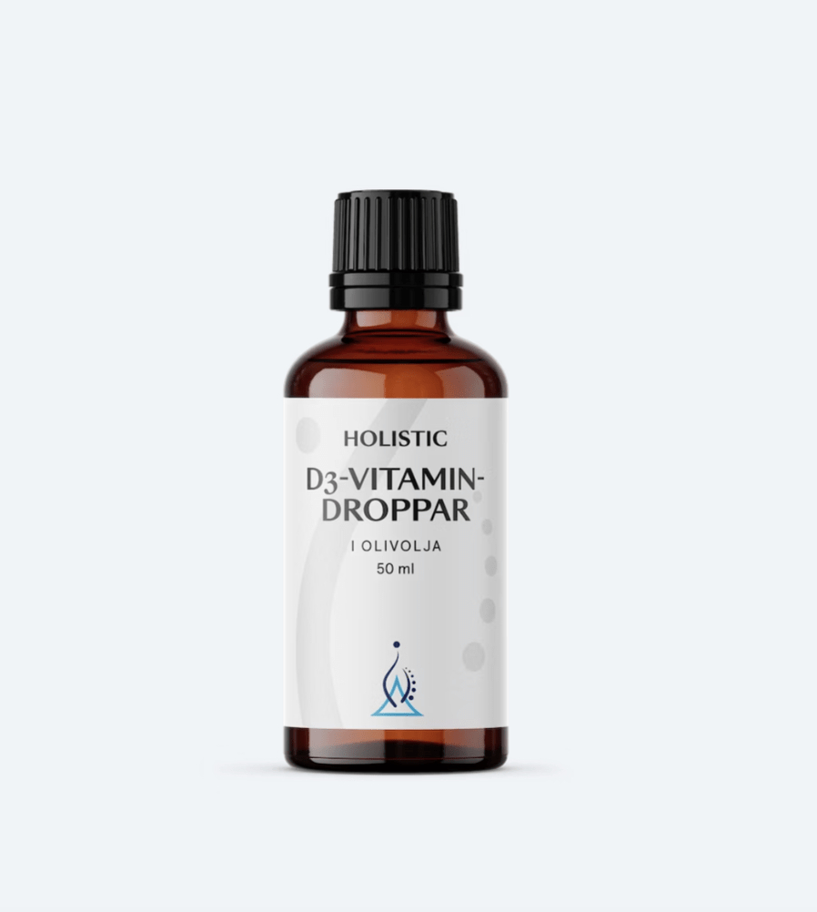 Holistic D3-vitamin Droppar i Olivolja 50ml vegansk dvitamin