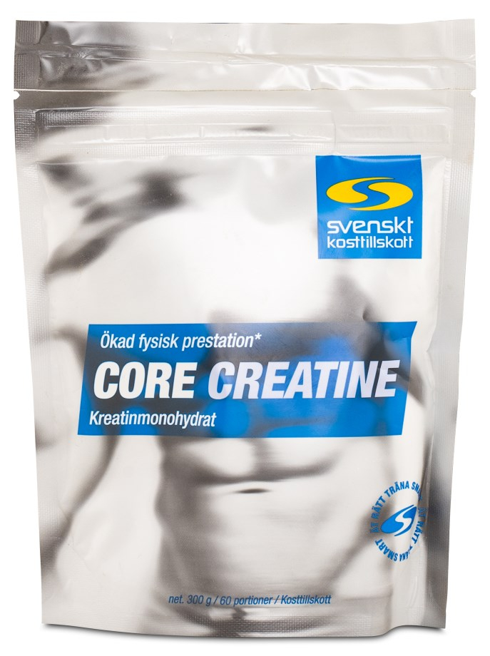 Svenskt Kosttillskott Core Creatine 0,3kg lättdrucket kreatin